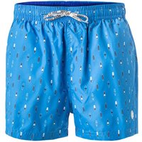 Pepe Jeans Herren Badeshorts blau Mikrofaser unifarben von Pepe Jeans