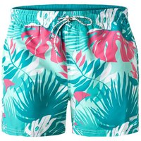 Pepe Jeans Herren Badeshorts gelb Mikrofaser gemustert von Pepe Jeans