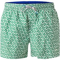 Pepe Jeans Herren Badeshorts grün Mikrofaser gemustert von Pepe Jeans