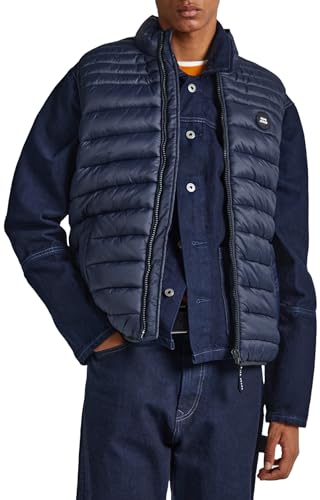 Pepe Jeans Herren Balle Gillet Puffer Gilet, Blue (Dulwich), M von Pepe Jeans