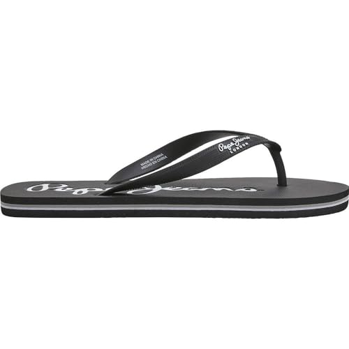 Pepe Jeans Herren Bay Beach Basic M Flip-Flop, Black (Black), 41 EU von Pepe Jeans