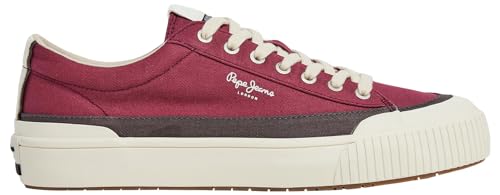 Pepe Jeans Herren Ben Band M Sneaker, Rot (Ruby Wine Red), 11 von Pepe Jeans