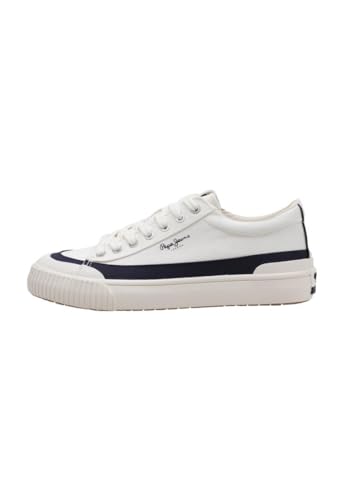 Pepe Jeans Herren Ben Band M Sneaker, Weiß (Weiß), 11 von Pepe Jeans