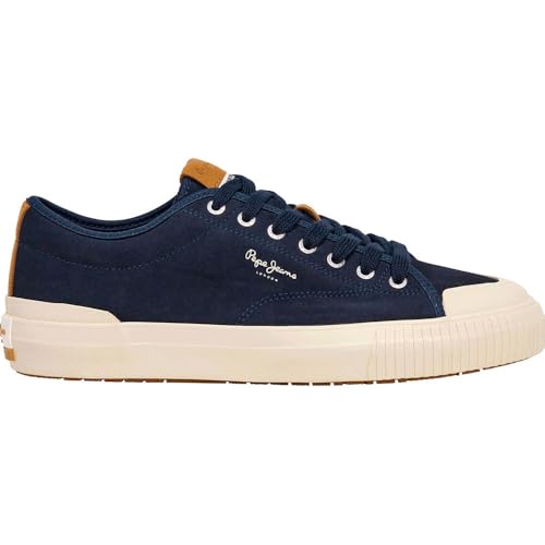 Pepe Jeans Ben Navy Leder Turnschuhe von Pepe Jeans