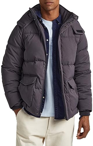 Pepe Jeans Herren Biel Puffer Jacket, Black (Washed Black), L von Pepe Jeans