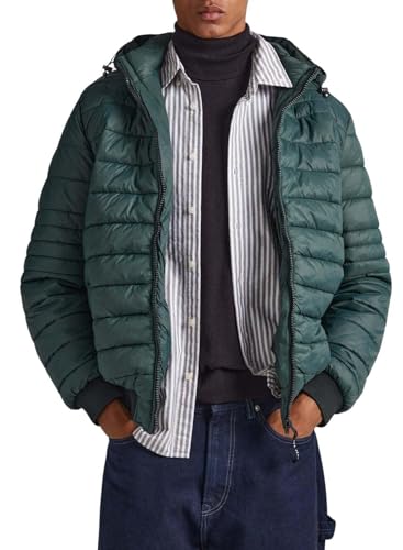 Pepe Jeans Herren Billy Puffer Jacket, Green (Regent Green), XL von Pepe Jeans