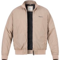 Pepe Jeans Herren Blouson beige Mikrofaser unifarben von Pepe Jeans