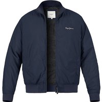 Pepe Jeans Herren Blouson blau Mikrofaser unifarben von Pepe Jeans