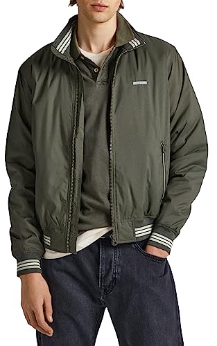 Pepe Jeans Herren Bon Jacket, Green (Olive), L von Pepe Jeans