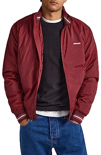 Pepe Jeans Herren Bon Jacket, Red (Burgundy), M von Pepe Jeans