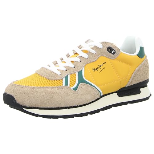 Pepe Jeans Herren Brit Fun M Sneaker, Gelb (Rugby Yellow), 11 von Pepe Jeans