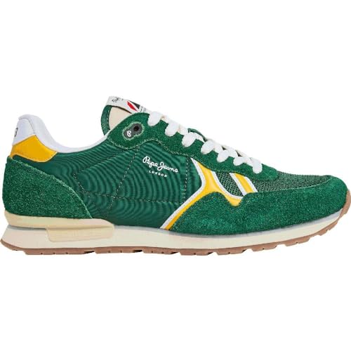 Pepe Jeans Herren Brit Fun M Sneaker, Grün (Ivy Green), 7 von Pepe Jeans