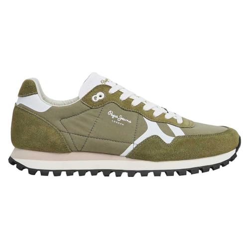Pepe Jeans Herren Brit-On Print M Sneaker, Grün (Laurel Green), 6 von Pepe Jeans
