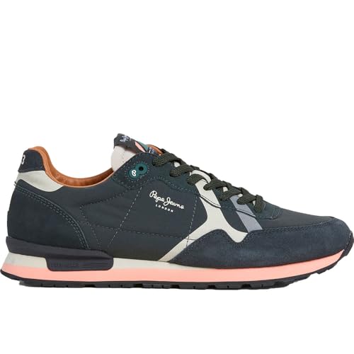 Pepe Jeans Herren Brit Prints M Sneak, Black, 41 EU von Pepe Jeans