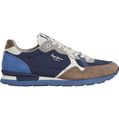 Pepe Jeans Herren Brit Prints M Sneak, Brown Walnut Brown, 39 EU von Pepe Jeans