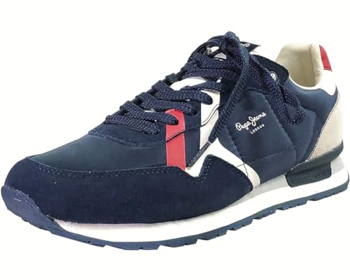 Pepe Jeans Herren Brit Road M Sneaker, Blau (Navy), 11 von Pepe Jeans