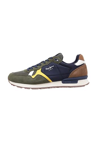 Pepe Jeans Herren Britt Man Studio Sneaker, 765KHAKI Green, 40 EU von Pepe Jeans