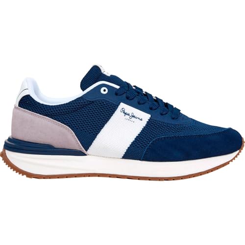 Pepe Jeans Herren Buster Knit M Sneak, Blue Navy, 41 EU Pepe Jeans Herren Buster Knit M Sneak, Blue Navy, 41 EU von Pepe Jeans