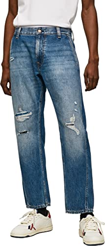 Pepe Jeans Herren Cade Repair Jeans, Blue (Denim), 34W / 32L von Pepe Jeans