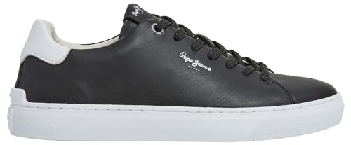 Pepe Jeans Herren Camden Basic M Sneaker, Schwarz (Schwarz), 11 von Pepe Jeans