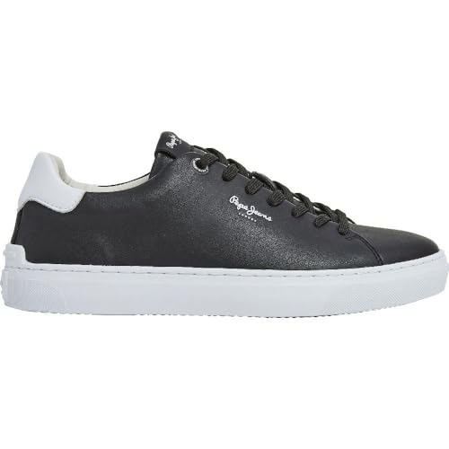 Pepe Jeans Herren Camden Basic M Sneaker, Schwarz (Schwarz), 7 von Pepe Jeans