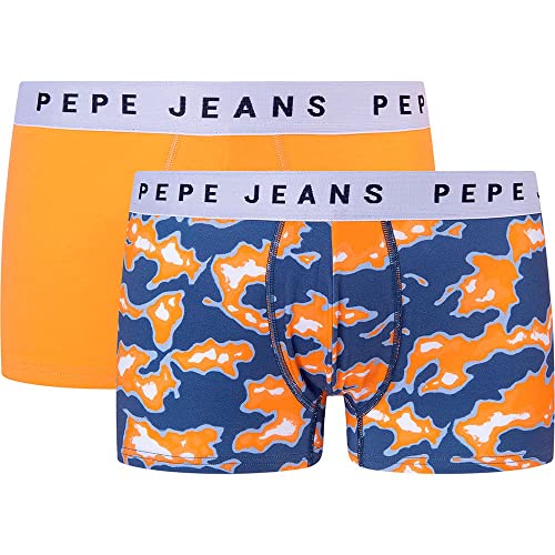 Pepe Jeans Herren Camo Tk 2P Trunks, Orange (Orange), L (2er Pack) von Pepe Jeans