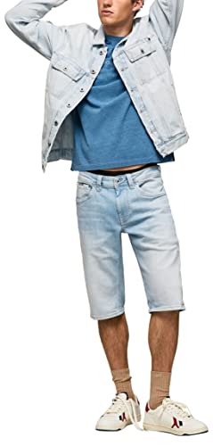 Pepe Jeans Herren Cash Shorts, Blue (Denim-PE6), 28W von Pepe Jeans