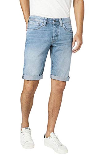 Pepe Jeans Herren Cash Short Badeshorts, Blau (Medium Used Denim Gq3), W28 (Herstellergröße: 28) von Pepe Jeans