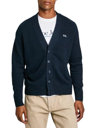 Pepe Jeans Herren Chelsea Strickwaren, Blau (Dulwich Blue), S von Pepe Jeans