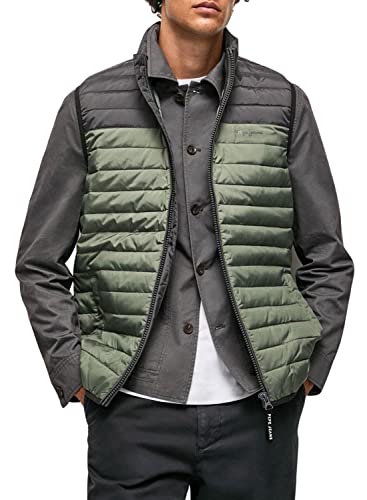 Pepe Jeans Herren Connel Gillet Jacket, Black (Washed Black), XL von Pepe Jeans