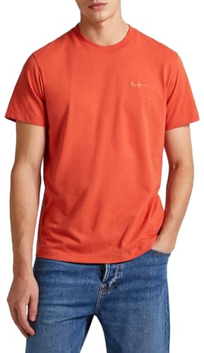 Pepe Jeans Herren Connor T-Shirt, Orange (Burnt Orange), M von Pepe Jeans