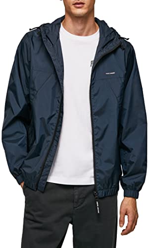 Pepe Jeans Herren Corbin Windbreaker Jacket, Blue (Dulwich), M von Pepe Jeans