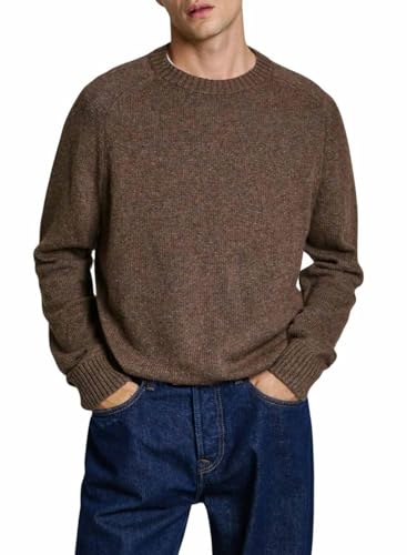 Pepe Jeans Herren Cred Strickwaren, Braun (Walnussbraun), M von Pepe Jeans