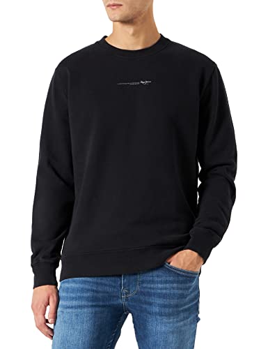 Pepe Jeans Herren David Crew Sweatshirt, Black (Black), XL von Pepe Jeans