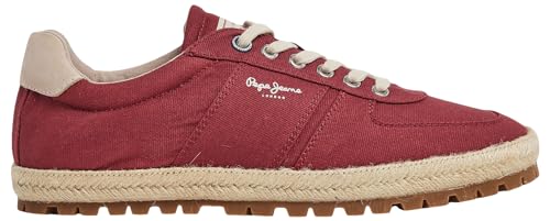 Pepe Jeans Herren Drenan Sporty Sneaker, Rot (Ruby Wine Red), 10 von Pepe Jeans