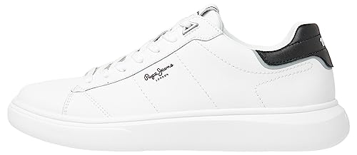Pepe Jeans Herren Eaton Basic Sneaker, White (White), 44 EU von Pepe Jeans