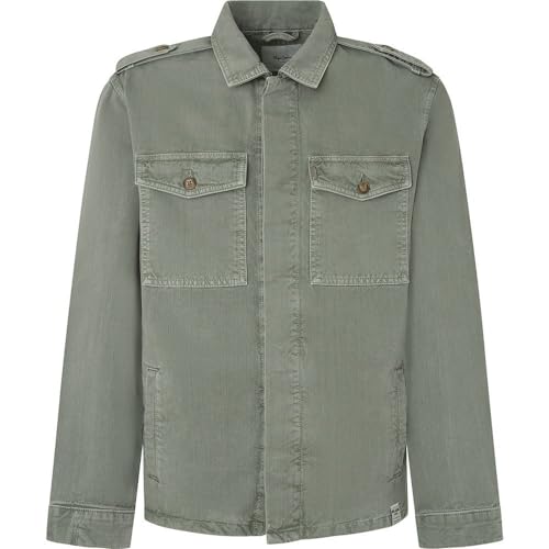 Pepe Jeans Herren Eaton Colour Field Jacket Baby jacke, Green (Palm Green), S von Pepe Jeans