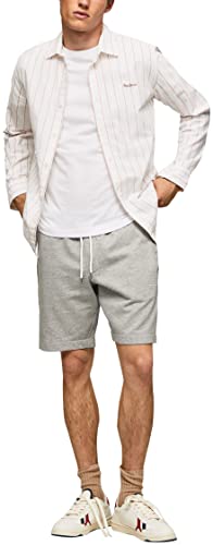 Pepe Jeans Herren Edward Bermuda Shorts, Grey (Grey Marl), S von Pepe Jeans