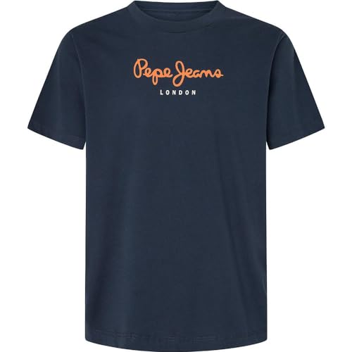 Pepe Jeans Herren Eggo N T-Shirt, Blau (Dulwich Blue), XS von Pepe Jeans