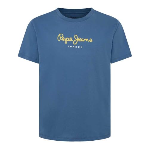 Pepe Jeans Herren Eggo N T-Shirt, Blue (Sea Blue), XL von Pepe Jeans