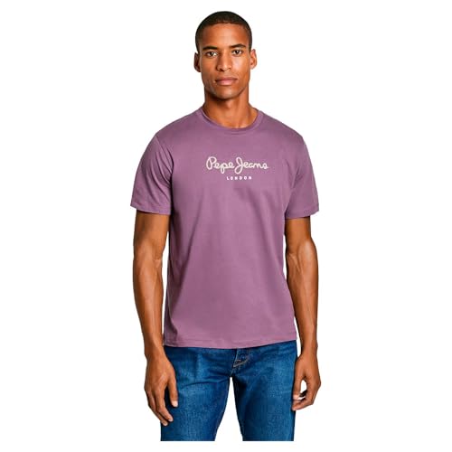 Pepe Jeans Herren Eggo N T-Shirt, Lila, L von Pepe Jeans