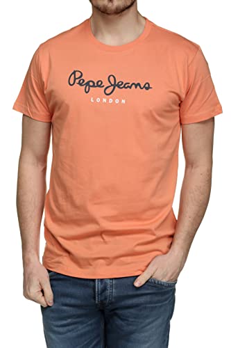 Pepe Jeans Herren Eggo N T-Shirts, Squash-Orange, L von Pepe Jeans