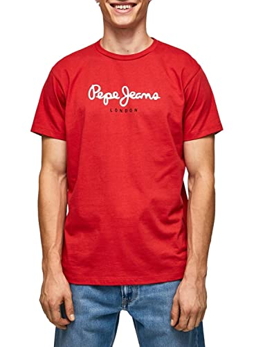 Pepe Jeans Herren Eggo N T-Shirts, Studio Red, L von Pepe Jeans