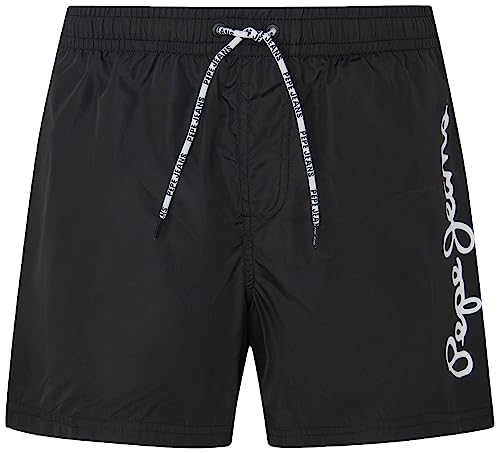 Pepe Jeans Herren Finnick Badehose, Schwarz, M EU von Pepe Jeans