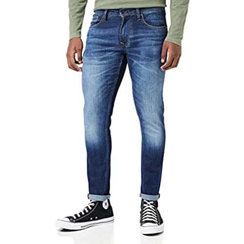 Pepe Jeans Herren Finsbury Jeans, Blau (Denim-dn8), 33W / 34L EU von Pepe Jeans
