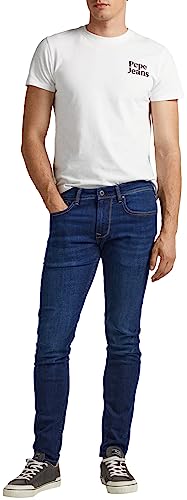 Pepe Jeans Herren Finsbury Jeans, Blau (Denim-cs3), 30W / 34L EU von Pepe Jeans