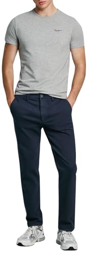 Pepe Jeans Herren Gymdigo Chino Hose, Blau (Dulwich Blue), 40 von Pepe Jeans