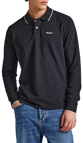 Pepe Jeans Herren Hans Ls Polo, Black (Black), L von Pepe Jeans