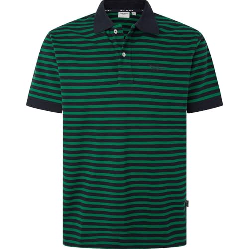 Pepe Jeans Herren Hunting Polo, Blau (Dulwich Blue), L von Pepe Jeans