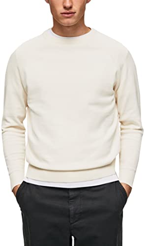 Pepe Jeans Herren James Crew Long Sleeves Knits, Beige (Ivory), XXL von Pepe Jeans